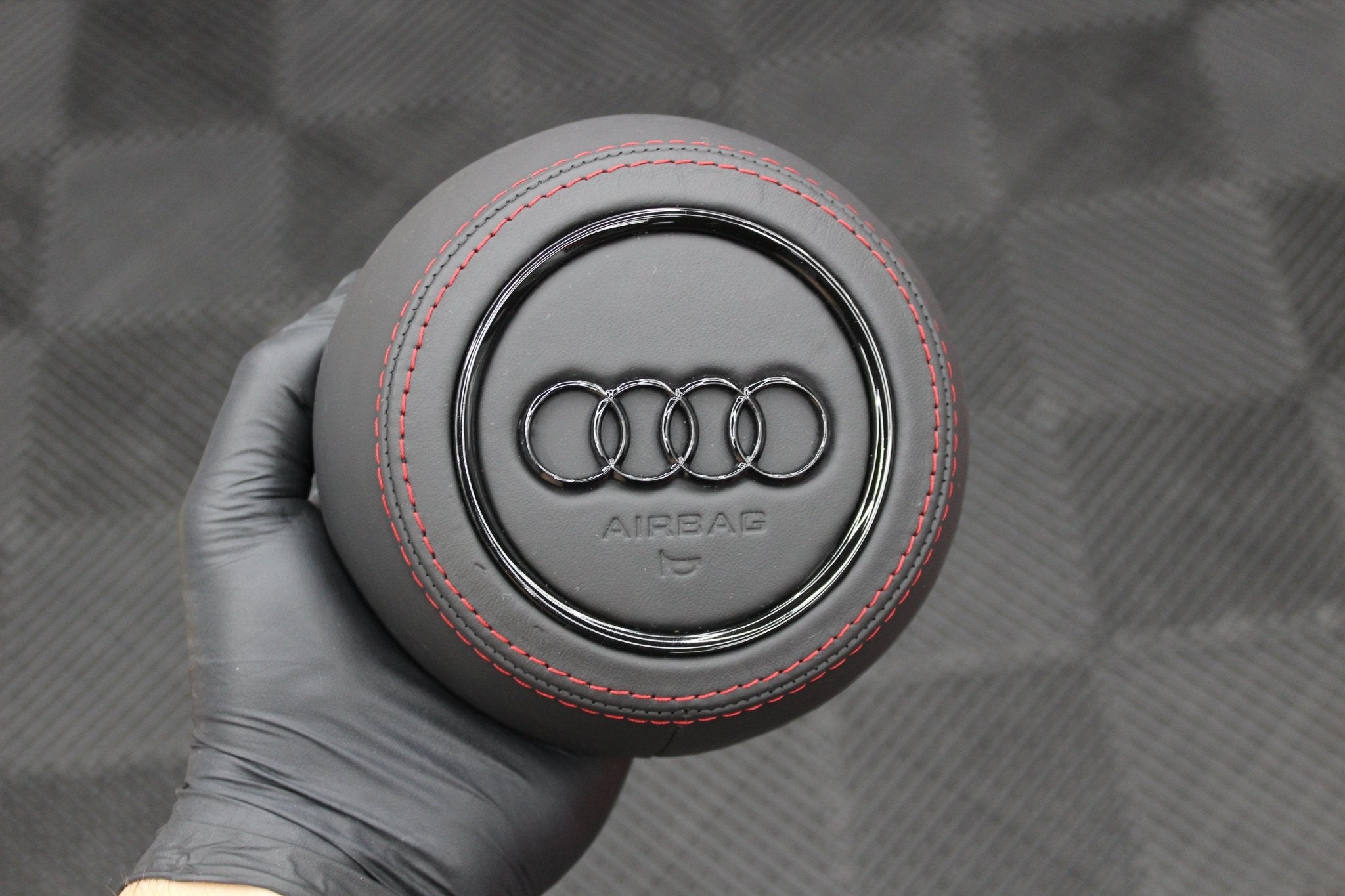 Leather audi airbag cover